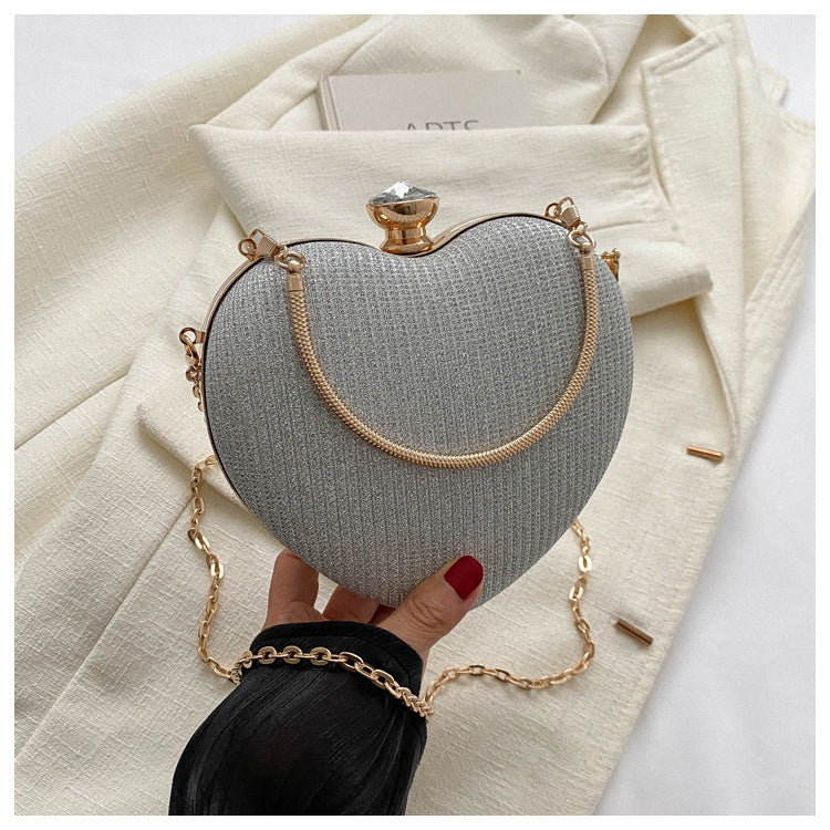 Lovely-Evening Clutch Heart-Shaped Bag