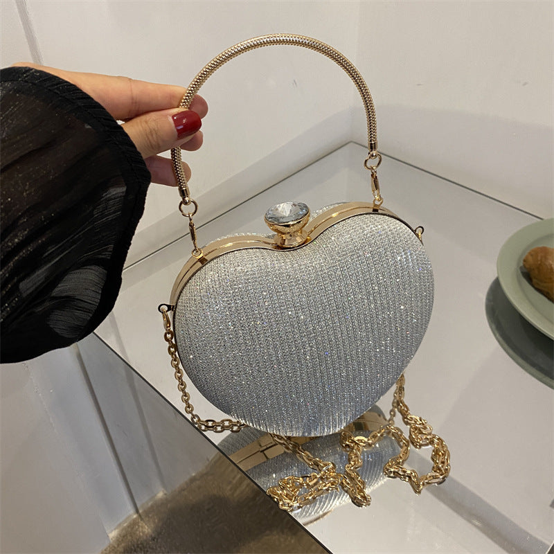 Lovely-Evening Clutch Heart-Shaped Bag