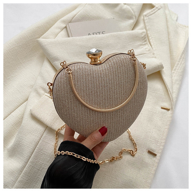 Lovely-Evening Clutch Heart-Shaped Bag