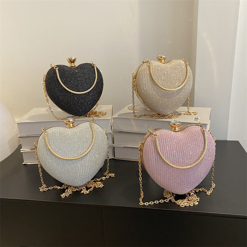 Lovely-Evening Clutch Heart-Shaped Bag