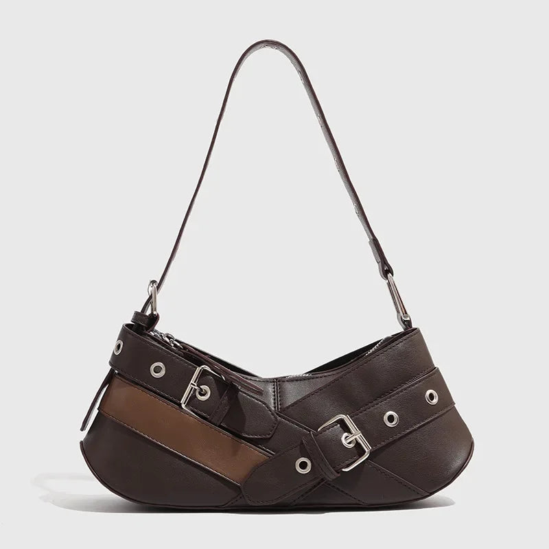 Olivia- Vintage Belts Leather Handbag