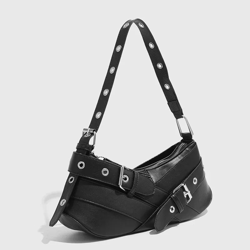 Olivia- Vintage Belts Leather Handbag