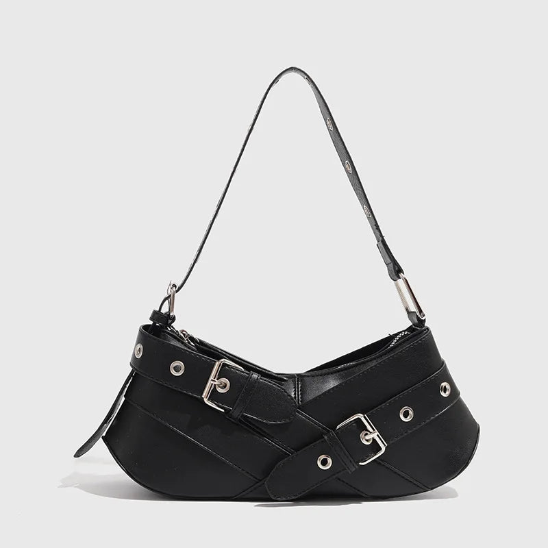 Olivia- Vintage Belts Leather Handbag