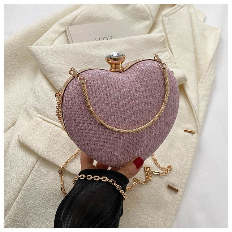 Lovely-Evening Clutch Heart-Shaped Bag